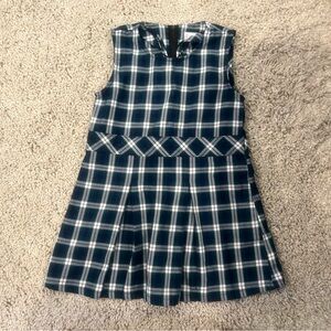 Girls uniform dress size 5, navy plaid